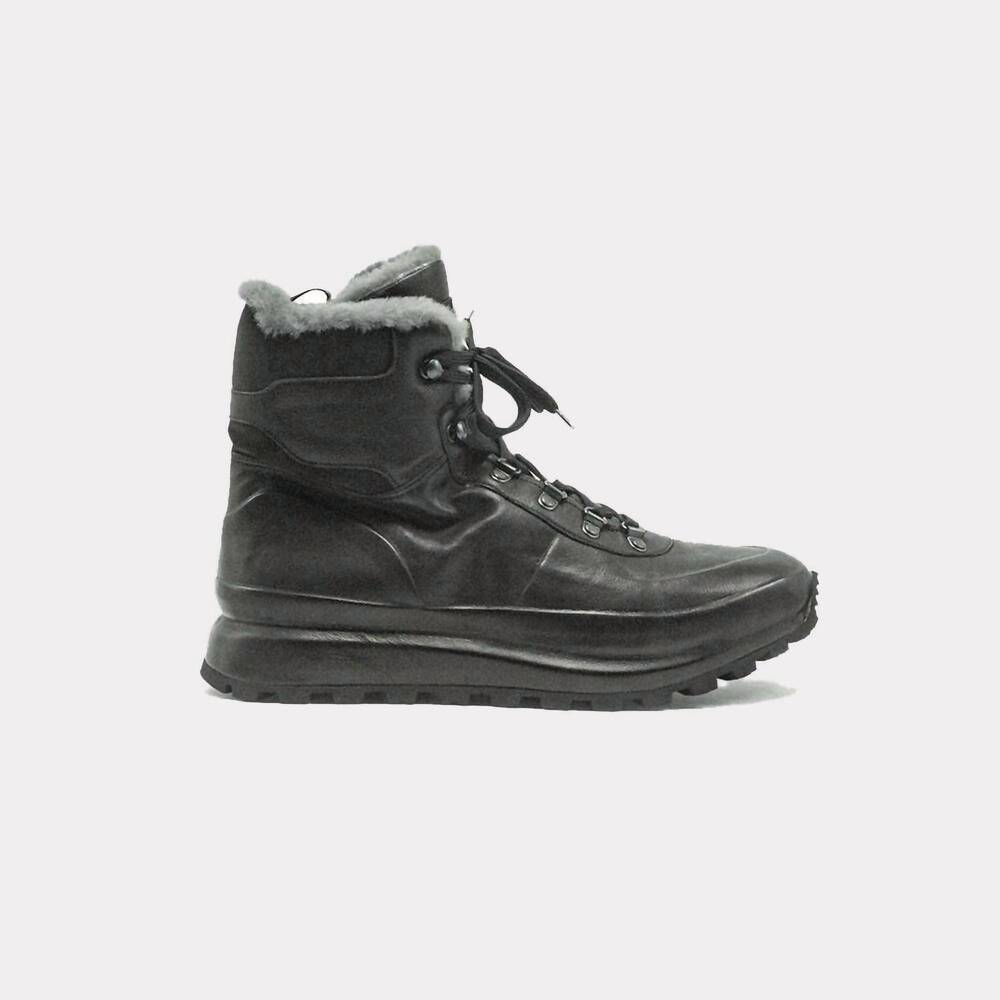 NEW OFFICINE CREATIVE men's frida seta nabu nero frontiere 004 boots in black